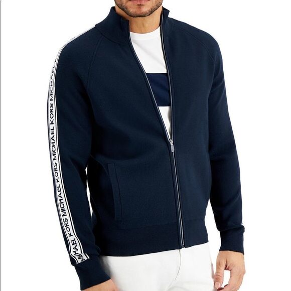 💲298 Michael Kors Men’s Logo Tape Jacket L - Picture 9 of 13